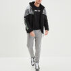 Sweat hoodie zippé à capuche Liberto noir homme