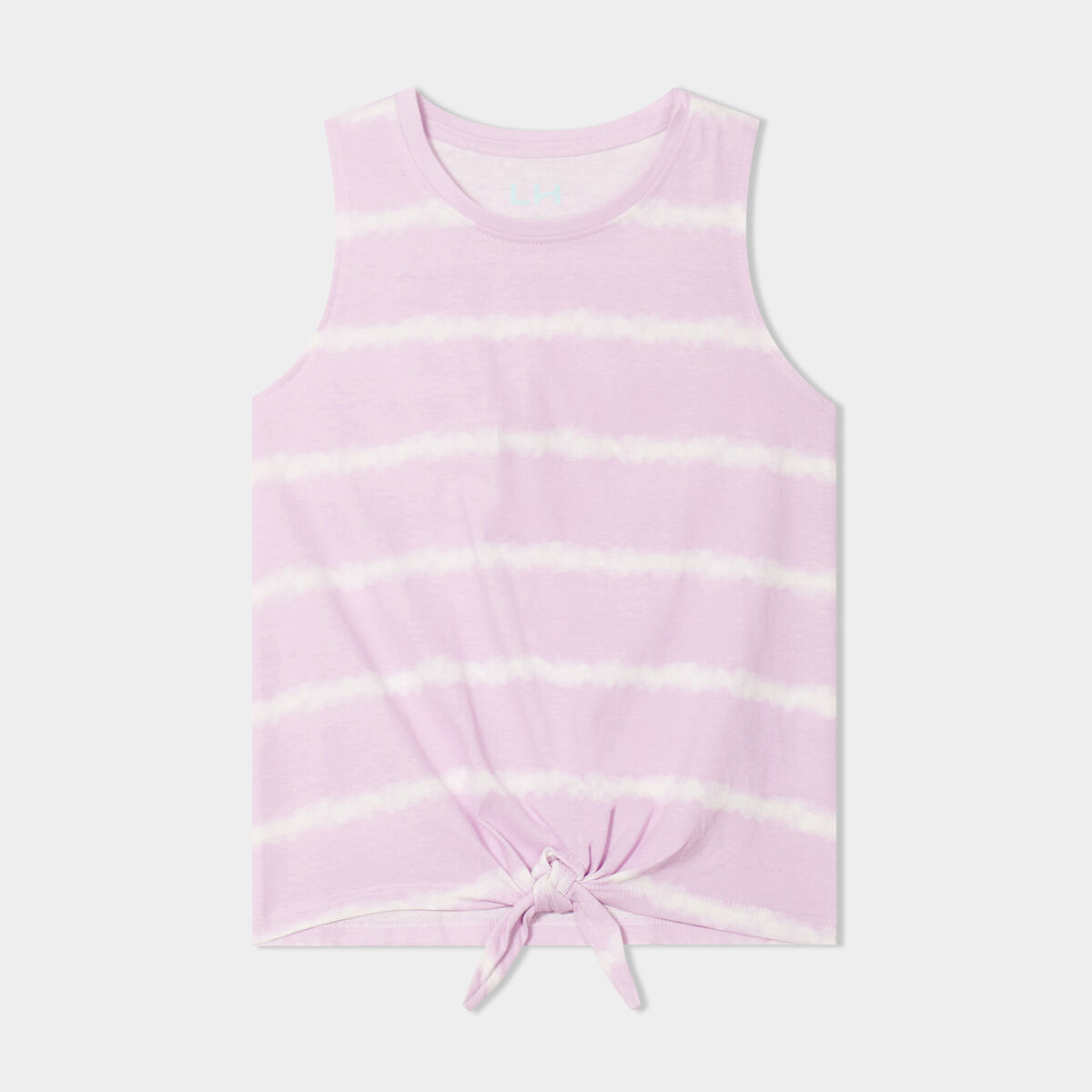 Débardeur noué col rond coton mauve fille