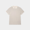 Polo droit manches courtes coton blanc homme