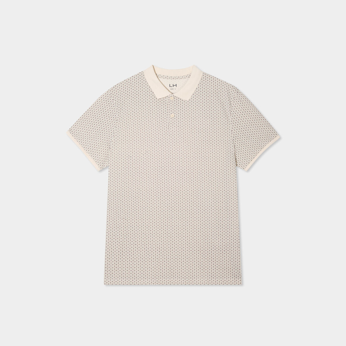 Polo droit manches courtes coton blanc homme