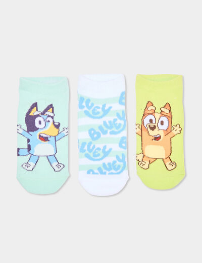 Lot 3 paires chaussettes Bluey multicolore fille