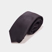Cravate avec effet satin noir homme
