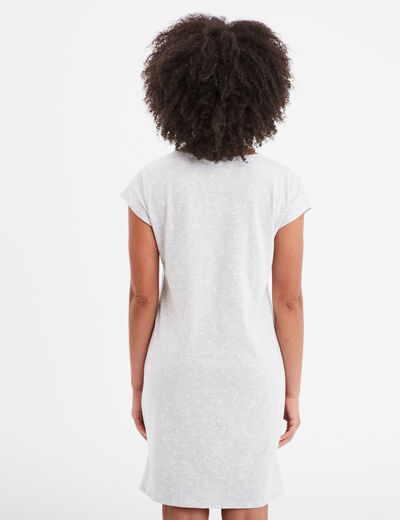 Chemise de nuit gris clair femme