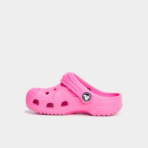Sabots de plage Crocs rose fluo fille