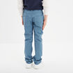 Pantalon regular avec poches bleu gris garçon