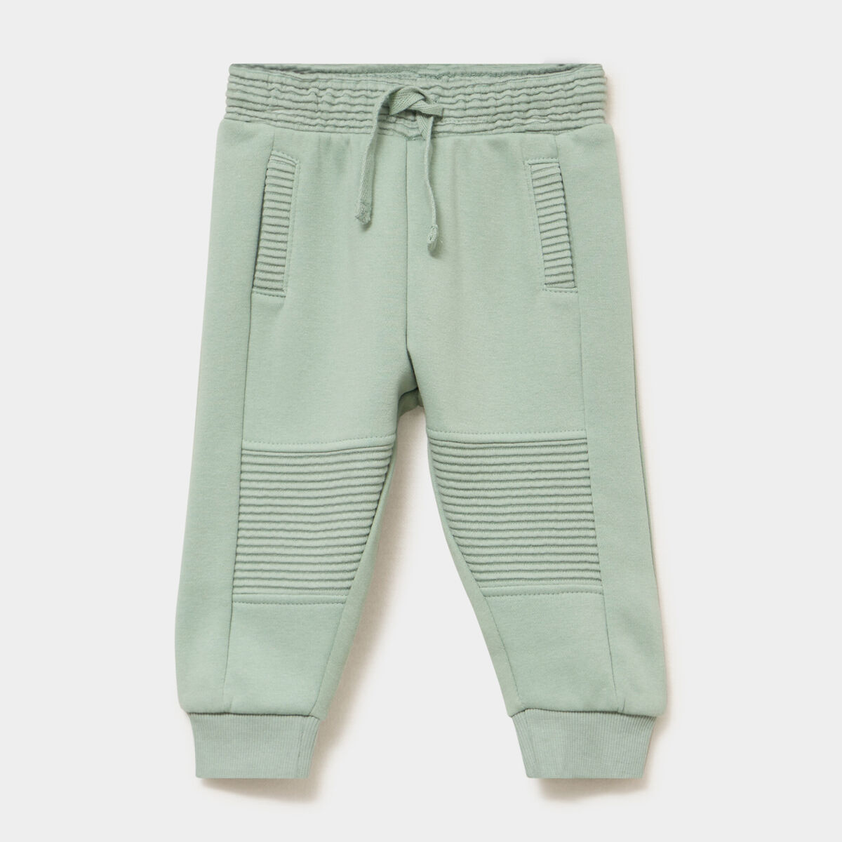 Pantalon de jogging molletonn&eacute; vert pastel b&eacute;b&eacute; gar&ccedil;on