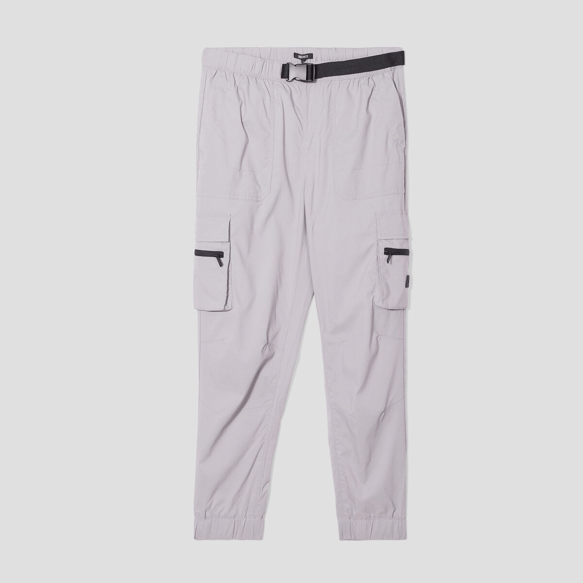 Pantalon cargo avec boucle gris homme