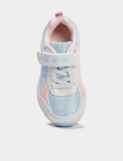 Baskets running lumineuses Reine neiges multicolore fille