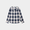 Blouse droite manches longues bleu marine femme grande taille