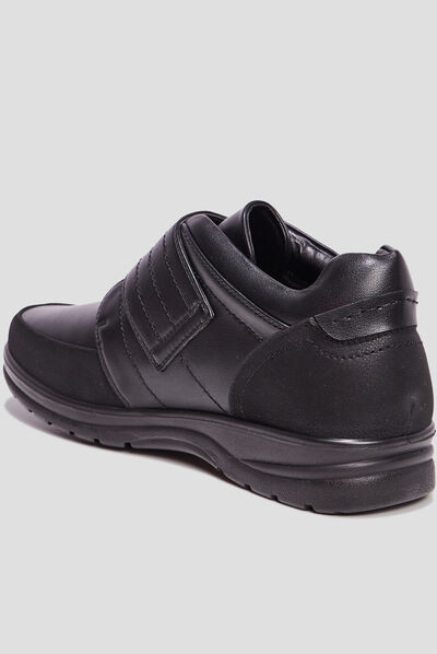 Chaussures montantes à scratchs Boudio noir homme