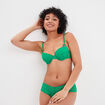 Soutien-gorge corbeille dentelle vert menthe femme