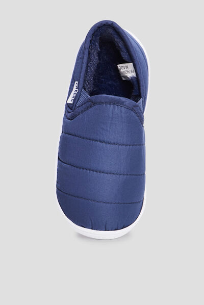 Chaussons sans gêne matelassés Creeks bleu garçon
