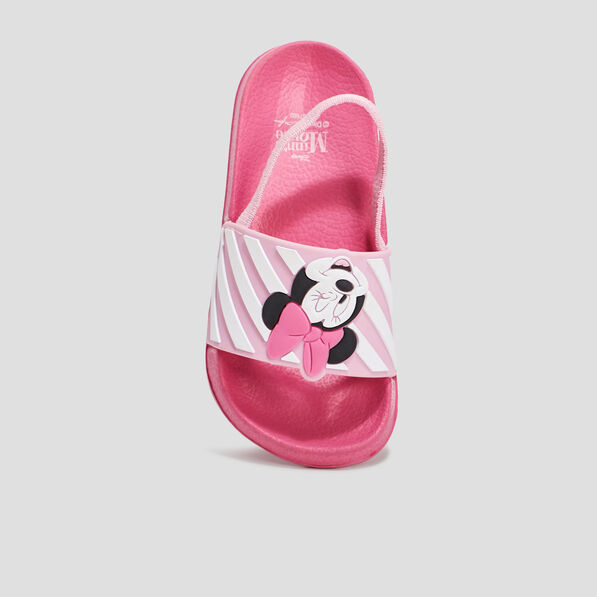 Mules de plage Minnie rose fille