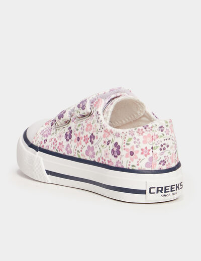 Tennis en toile à scratchs Creeks multicolore bébé fille