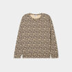 Sweat col rond manches longues sable femme