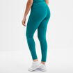 Legging taille élastiquée vert émeraude femme