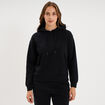 Sweat hoodie 1 poche &agrave; capuche noir femme