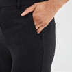 Pantalon large cargo &agrave; pinces noir femme
