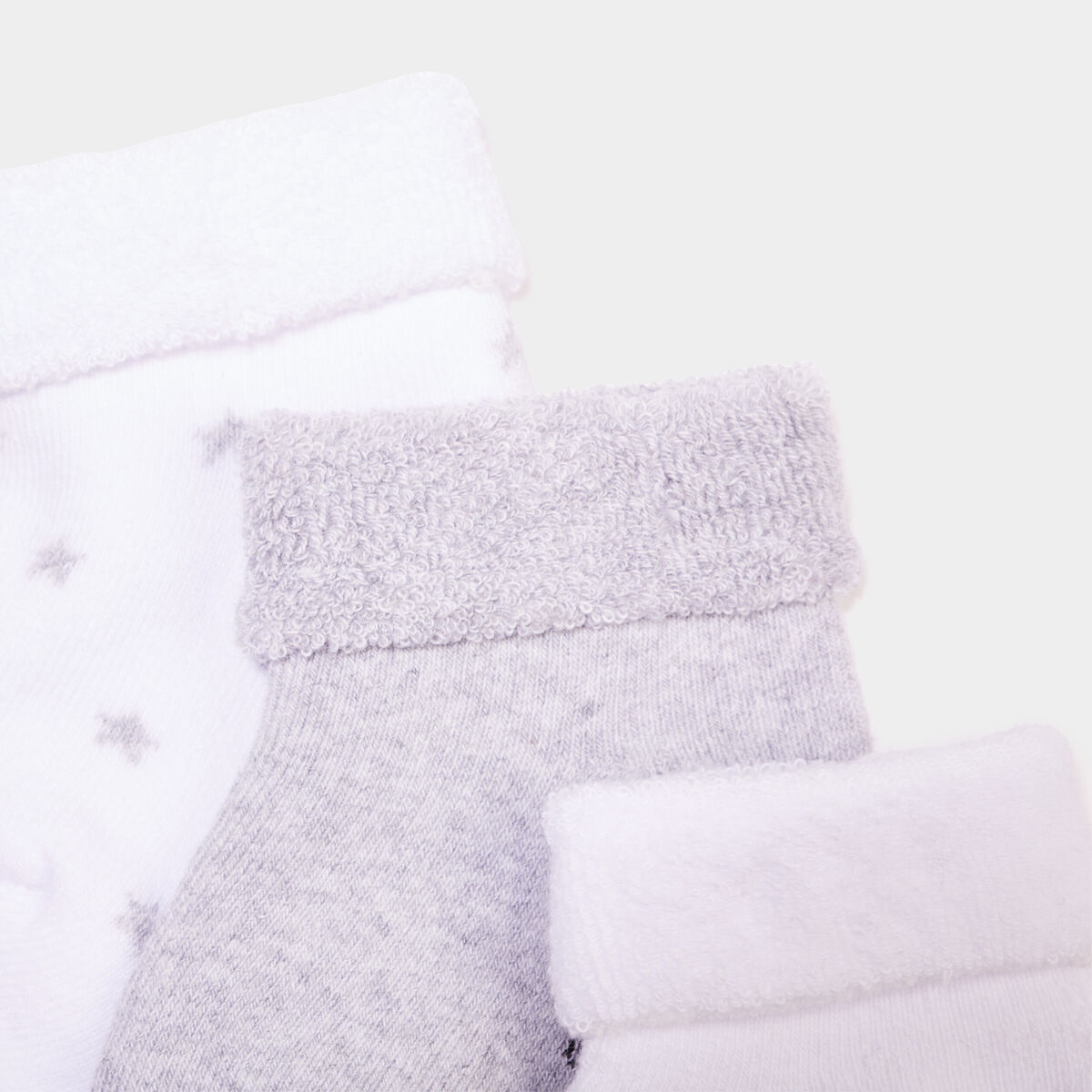 Lot 3 paires chaussettes blanc b&eacute;b&eacute;