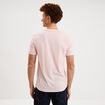 T-shirt manches courtes coton rose pastel homme