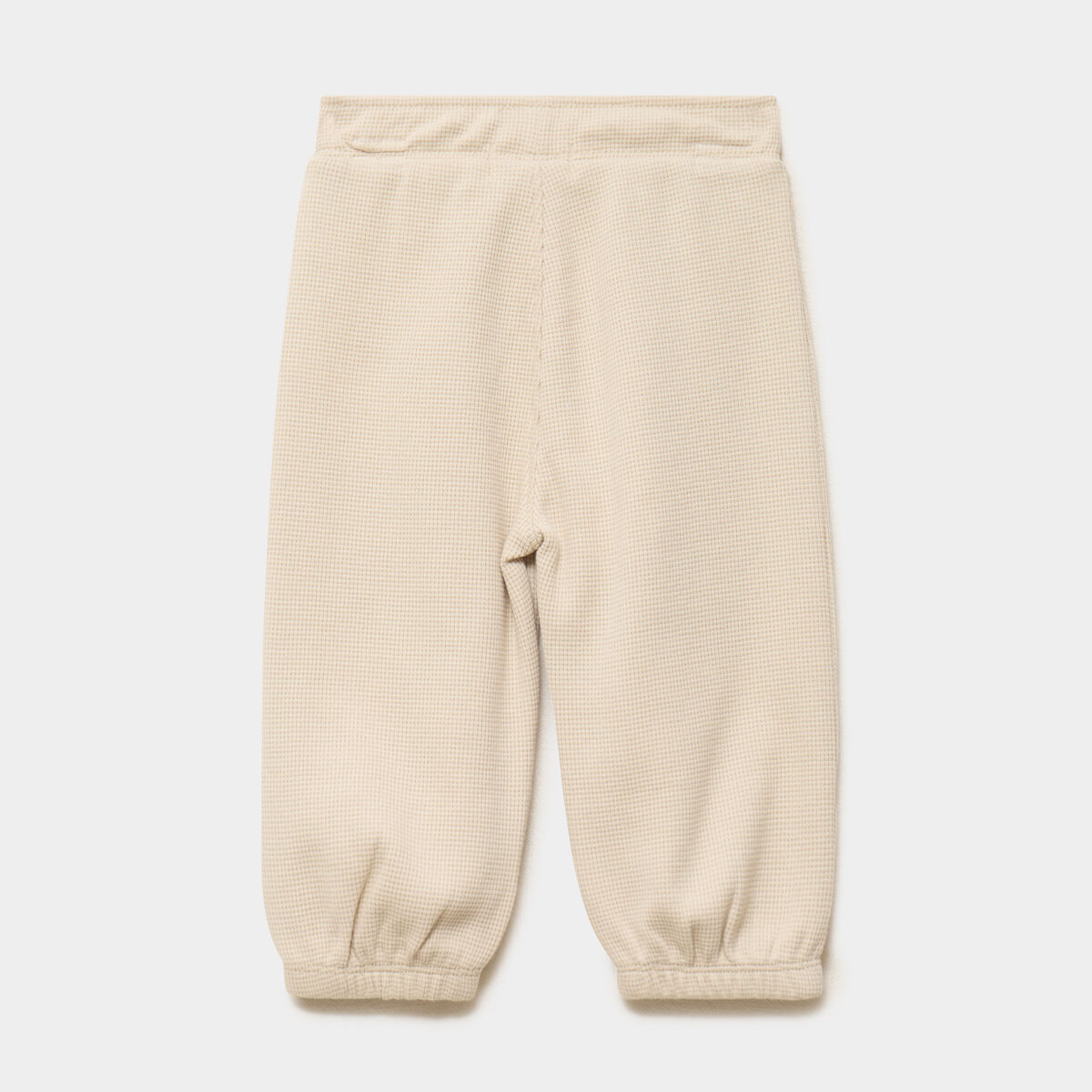 Pantalon de jogging patchs genoux coton sable b&eacute;b&eacute; gar&ccedil;on