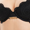 Soutien-gorge corbeille paddé dentelle noir femme