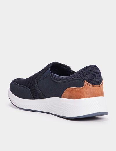 Loafers semelle épaisse bleu homme