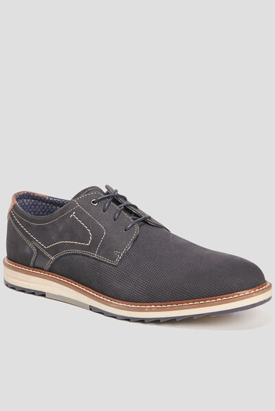 Derbies lacées bleu marine homme