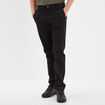 Pantalon chino droit stretch noir homme