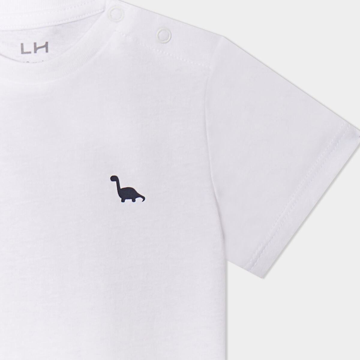 Lot de 3 t-shirts manches courtes coton blanc b&eacute;b&eacute; gar&ccedil;on