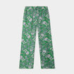Pantalon lage taille élastiquée vert menthe femme