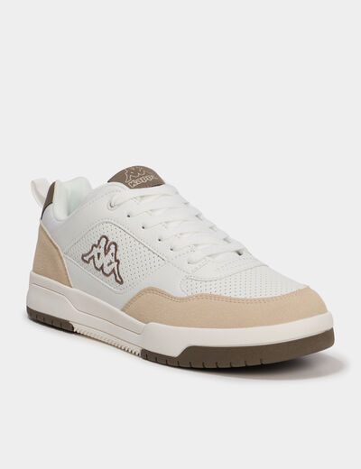 Tennis basses &agrave; lacets Kappa sable homme