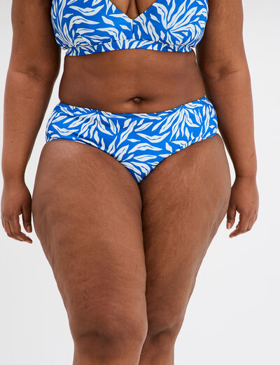 Bas de maillot de bain bleu femme grande taille