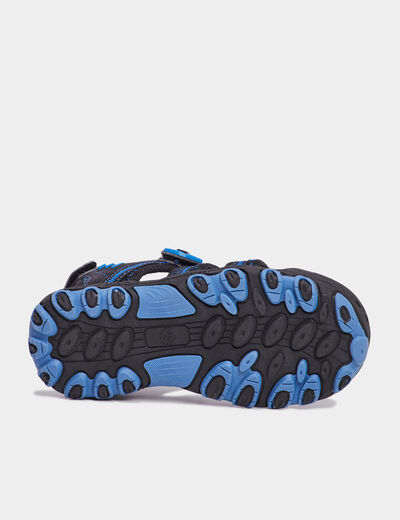 Sandales à scratchs Trappeur bleu garçon