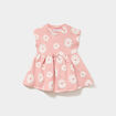 Robe patineuse manches courtes rose b&eacute;b&eacute; fille