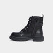 Bottines à lacets et boucles noir fille