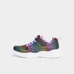 Baskets running lumineuses Skechers noir fille