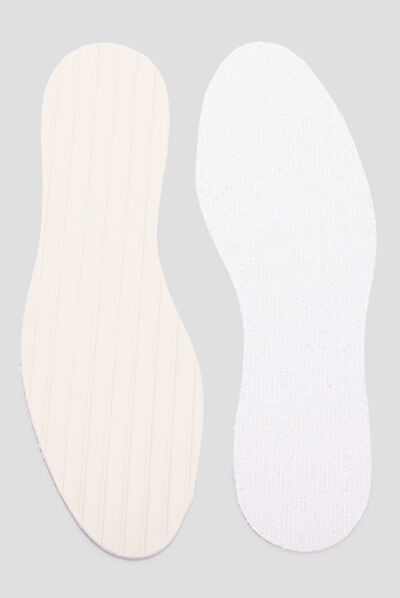 Semelles éponge sur latex Tawata blanc mixte