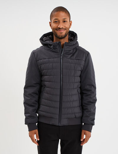 Veste à capuche Liberto gris foncé homme