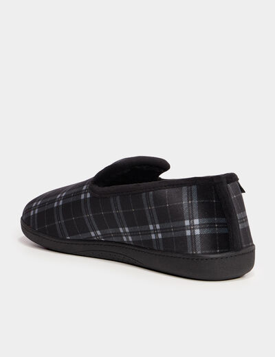 Chaussons fourrés Isotoner bleu homme
