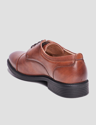 Derbies lacées marron homme