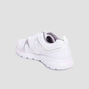 Baskets running à lacets blanc homme