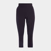 Pantalon droit taille haute noir femme grande taille