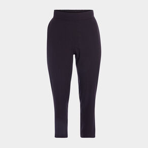 Pantalon droit taille haute noir femme grande taille