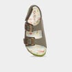 Sandales avec boucles Kickers vert kaki garçon