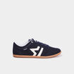 Tennis basses &agrave; lacets effet su&eacute;dine bleu marine homme