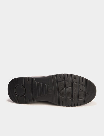 Baskets zipp&eacute;es confort marron fonc&eacute; femme