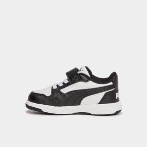 tennis basses a scratchs puma lite noir bebeg Tennis basses à scratchs Puma Lite noir bébé garçon