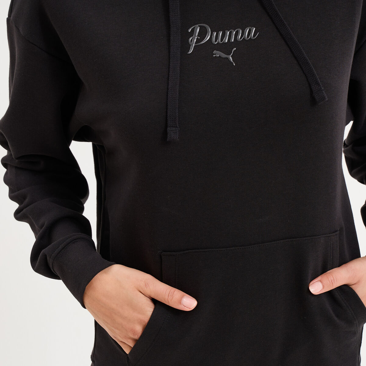 Sweat hoodie 1 poche &agrave; capuche Puma noir femme