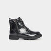Bottines vernies &agrave; paillettes noir fille